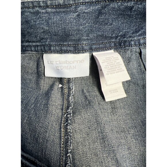 Liz Claiborne Classic Fit‎ Straight Slim Jeans Women's Blue EIMU6184 Sz 18W NWT - Picture 6 of 11
